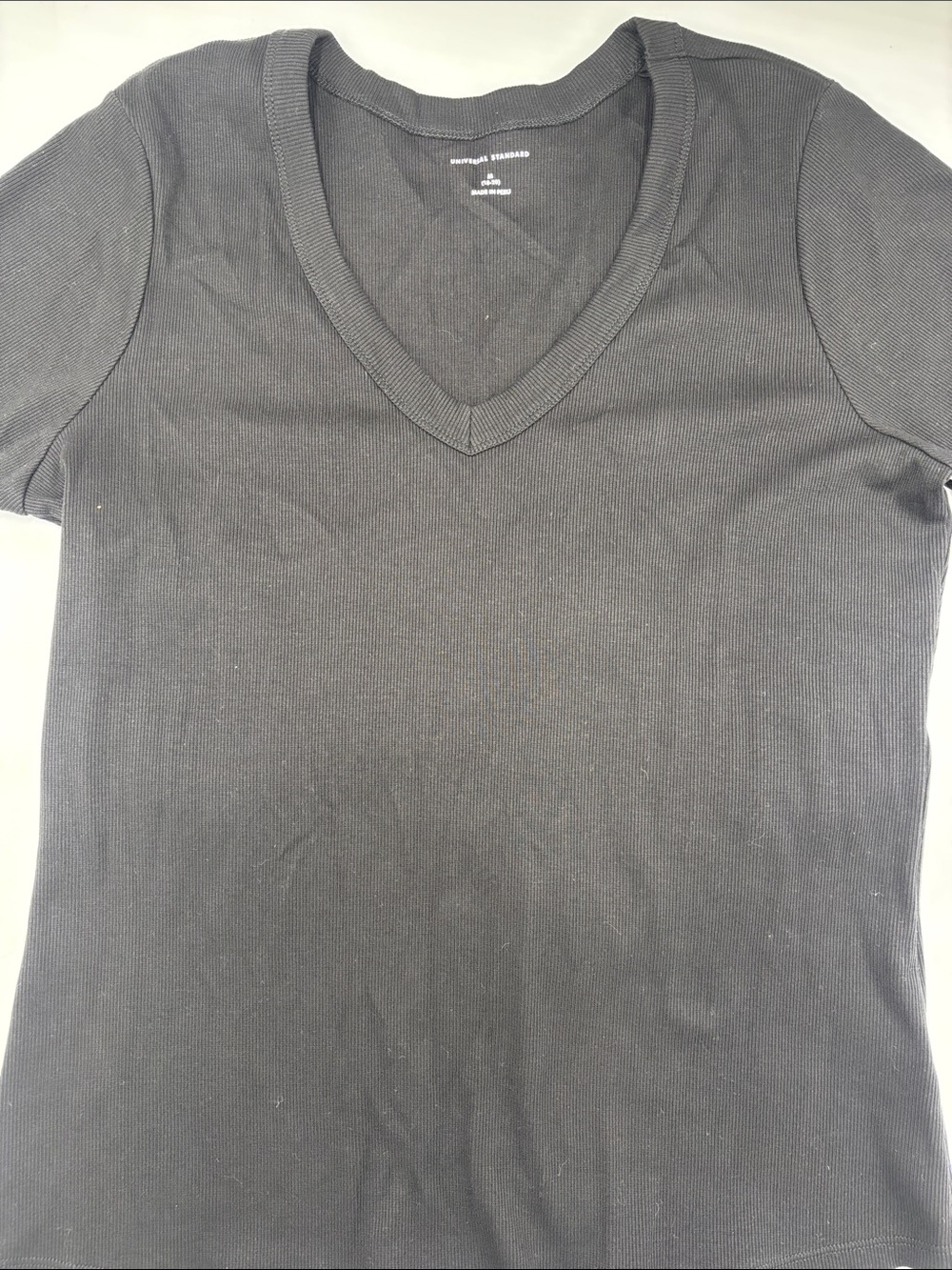 Universal Standard Classic V-Neck Ribbed Tee